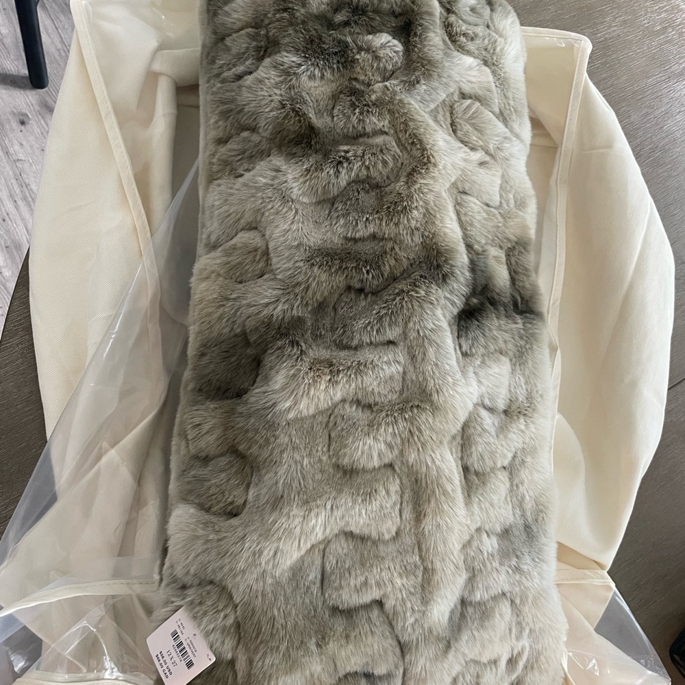 NWT Anthropologie faux fur pillow